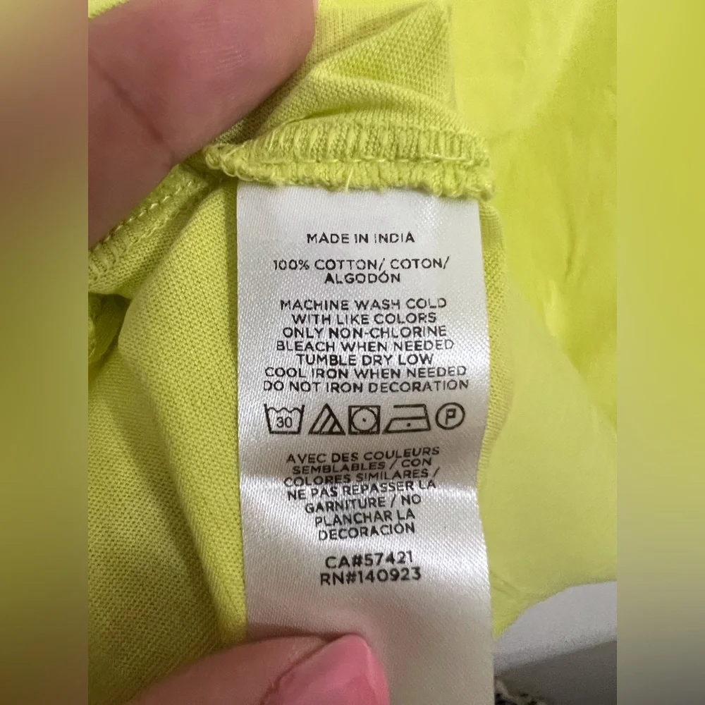 Loft Women’s Neon Yellow Sleeveless Top Size Medium NWT - Picture 4 of 5